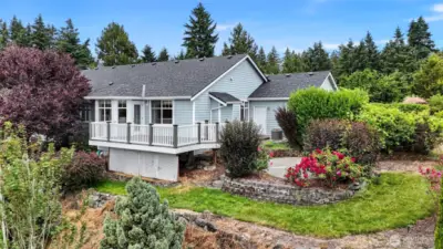 Outdoor Deck Overlooks Graham Area