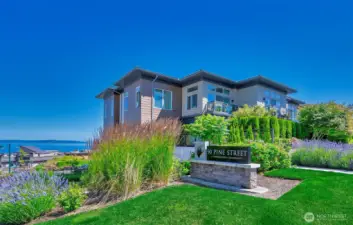 Beautifully manicured grounds welcome you to this iconic complex.