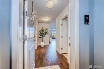 Welcome home! Gleaming wood floors invite you in.
