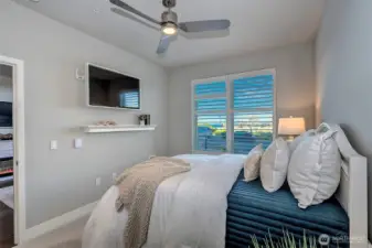 Gorgeous views of the Puget Sound and Mt. Baker when you wake up in the morning.