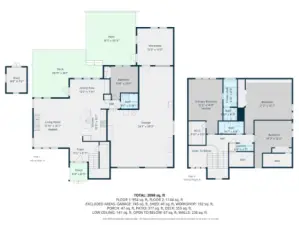 The floor plan provides a clear view of the home’s thoughtful layout and room placement.