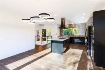 Kitchen and dining area