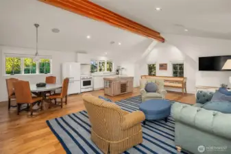 Upper level of the carriage house