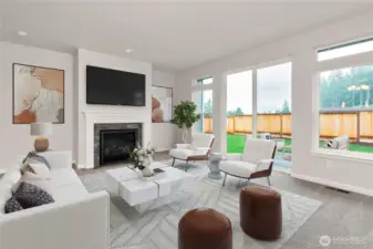 Virtually staged photo of Living Room.