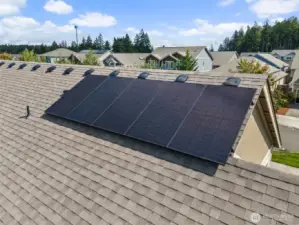 Silfab solar panels are a standard energy-efficient feature.