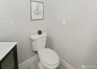 Main floor half bathroom