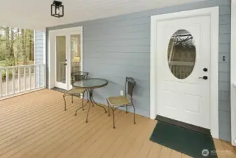 Front door and deck