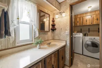 2nd Bath leads to laundry