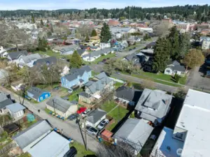 Detached single car garage with alley access