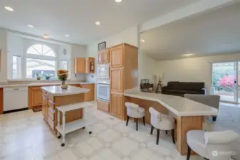 Fabulous kitchen for food prep and sharing space!