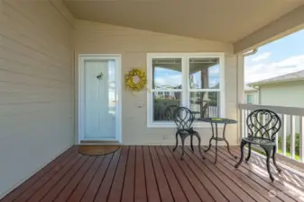 Very few homes have a covered front porch... sit and rock while watching the neighbors stroll by!