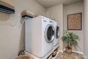 Laundry room with included washer/dryer on upper floor (no carrying loads of laundry and down the stairs anymore).