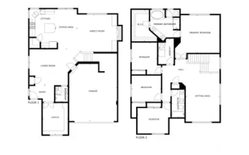 This was the most popular Pulte floorplan when the neighborhood was being built. Sitting area is spacious loft/bonus area with stunning views.