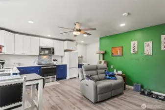 ADU Living Space and Kitchen