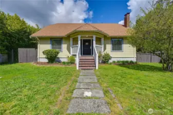 Large front yard