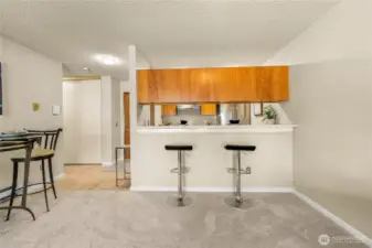 Eating bar area