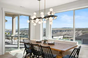Oversized dining space with views!
