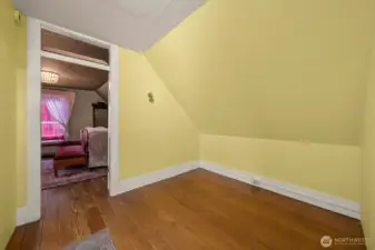 Loft upstairs- how will you use it? Office?  Computer/gaming space?  Quiet reflection/sitting room?  Play area?
