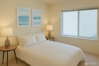 Virtually Staged, Upstairs Bedroom #2 (Middle Bedroom)