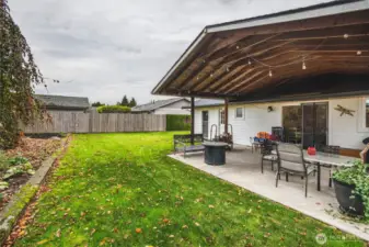 Covered Patio area perfect for hot days or inclement weather!