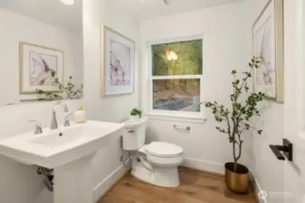 Spacious Powder bath off 2nd Floor.