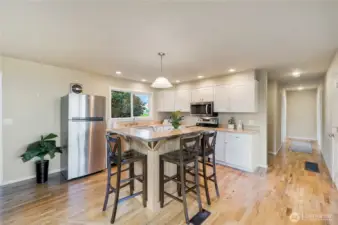 Kitchen with island