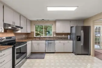 Kitchen w/ Stainless Steel appliances