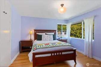 One of 2 main floor bedrooms