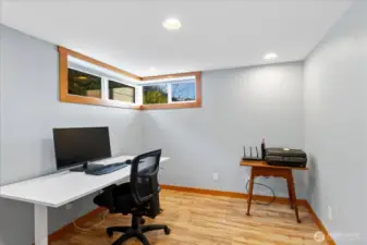 Lower leve bedroom used as office