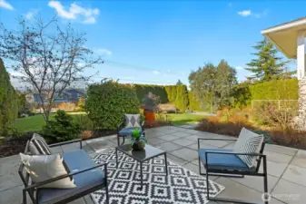 Patio on South side of home