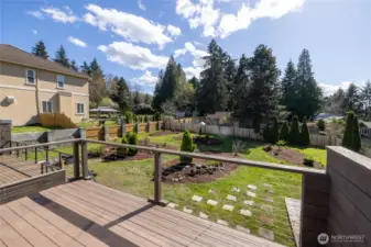 Enjoy this huge private deck off the primary bedroom