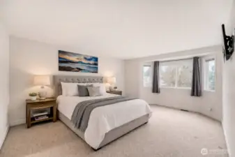 Virtually Staged Primary Bedroom