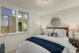 On each lower level, be greeted by a secluded secondary bedroom + ensuite for easy hosting.