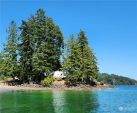 looking at property from Triton Cove boat launch