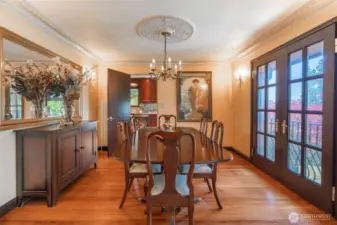 Crystal & Bronze chandeliers & 24K sconces
