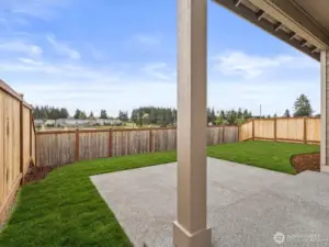 fully fenced backyards