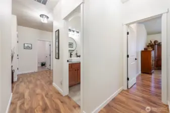 View from hallway ...