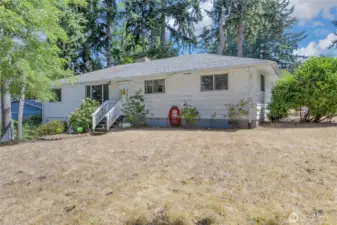 Lovely one story with basement and 1 car garage on large fenced lot!