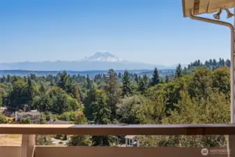 Mt Rainier from the deck!