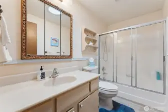 Full bath on the main level.