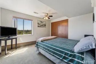 Lower-level bedroom #1. And of course, a Mt Rainier view.