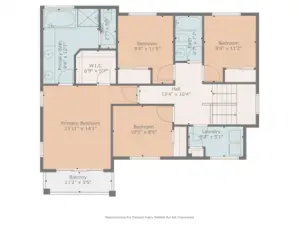 Convenient floorplan with same level laundry room