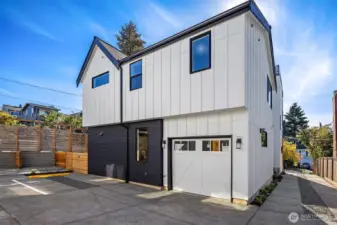 Rear side of home