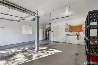 Two car attached garage