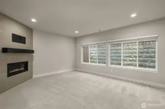 Living room with Gas Fireplace