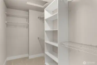 Primary walk in closet