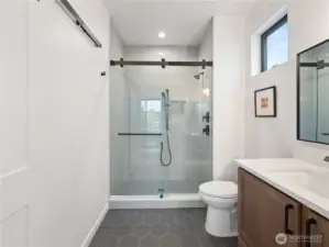 View into the owner's suite bathroom.