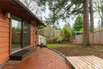 Primary Bedroom out to Backyard