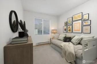 Bedroom #2.  Virtually staged.