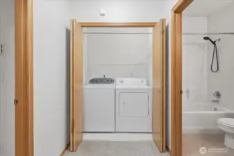 Washer and Dryer room.